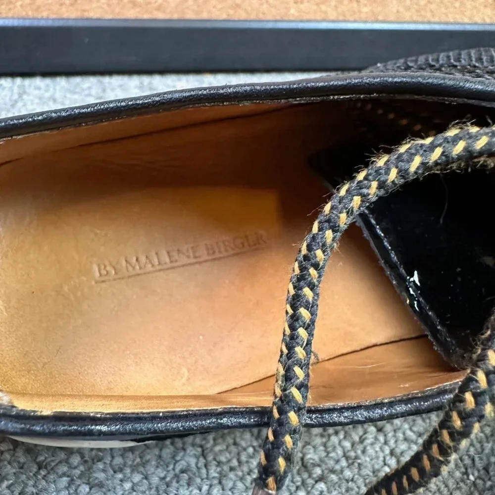 By Marlene Birget Black Leather Sneakers in Womens EU 37 / US 6.5